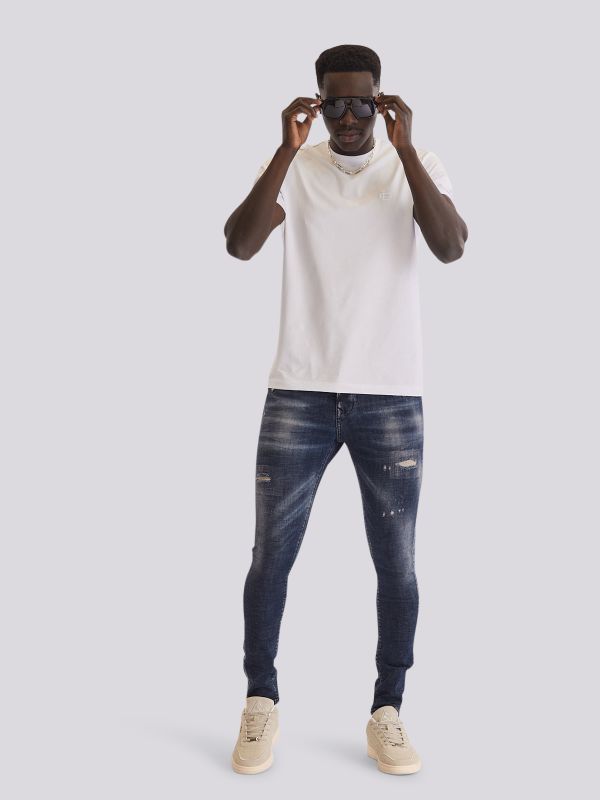 מכנסי ג?ינס SLIM MARTIN בגוון כחול עמוק וגזרה צרה לגברים