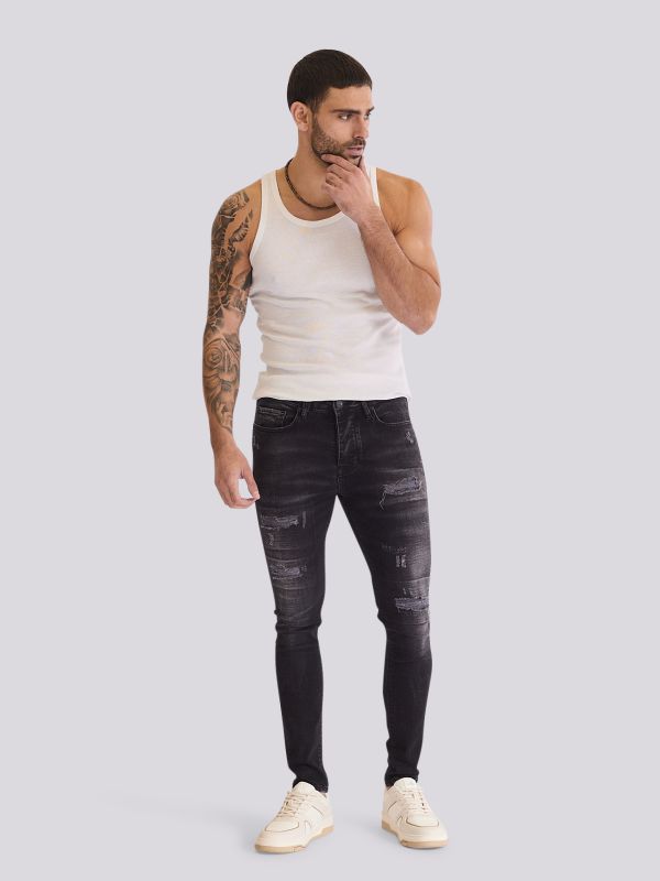 מכנסי ג?ינס SLIM MARTIN בגזרה צמודה וגמישות מרבית לגברים