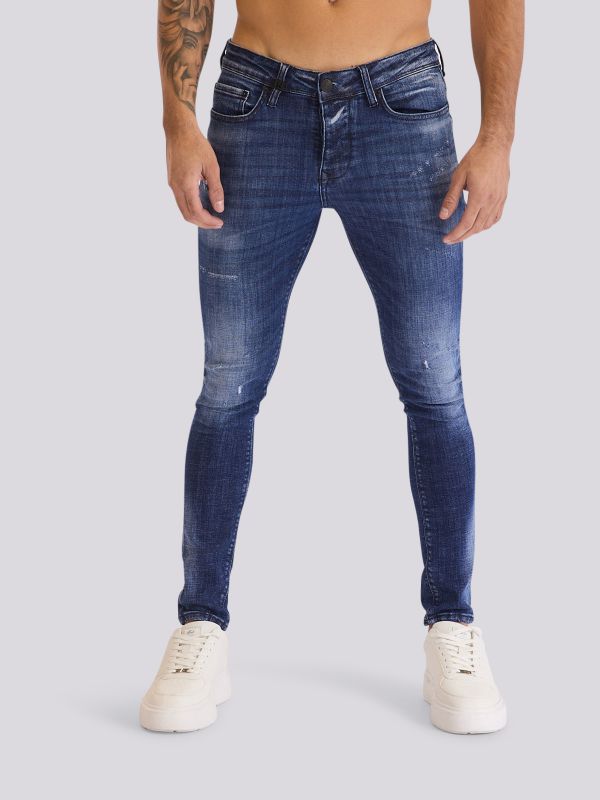 מכנסי ג?ינס SLIM MARTIN בגזרה צרה ומחטבת לגברים