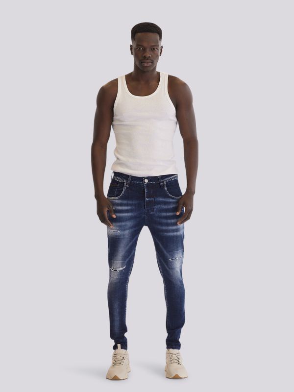 מכנסי ג?ינס MID COLIN בגזרה עדכנית ובגוון ביניים לגברים