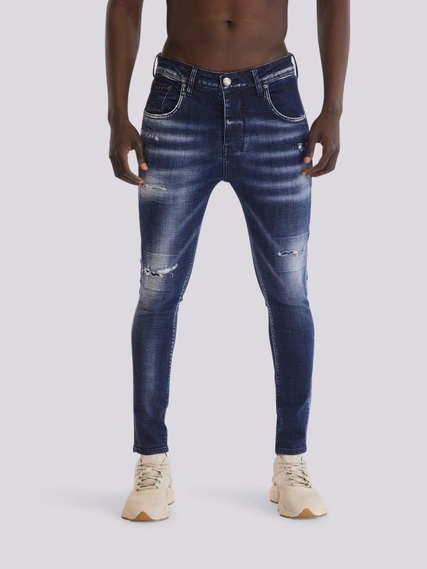 מכנסי ג?ינס MID COLIN בגזרה עדכנית ובגוון ביניים לגברים