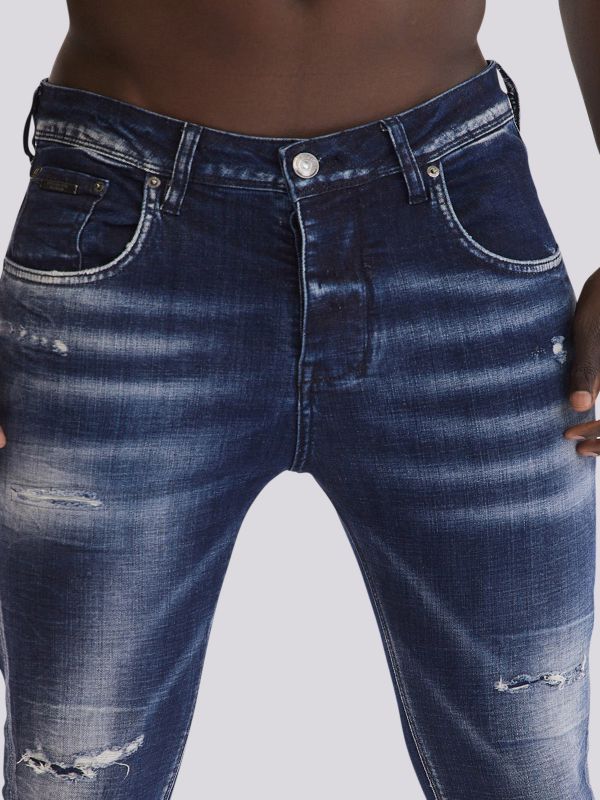 מכנסי ג?ינס MID COLIN בגזרה עדכנית ובגוון ביניים לגברים