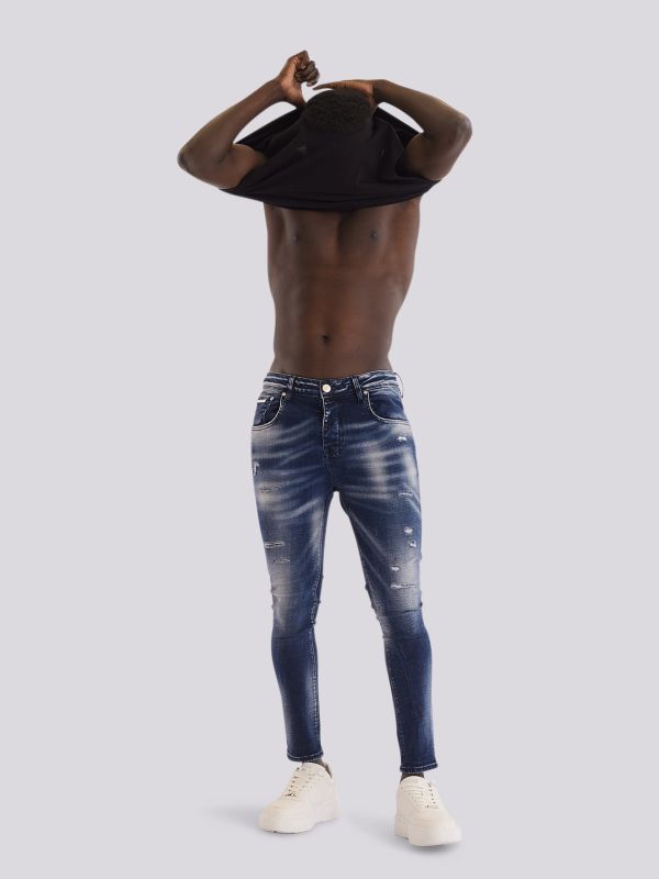 מכנסי ג?ינס LT.BLU COLIN בגזרה מודרנית ובגוון כחול בהיר לגבר