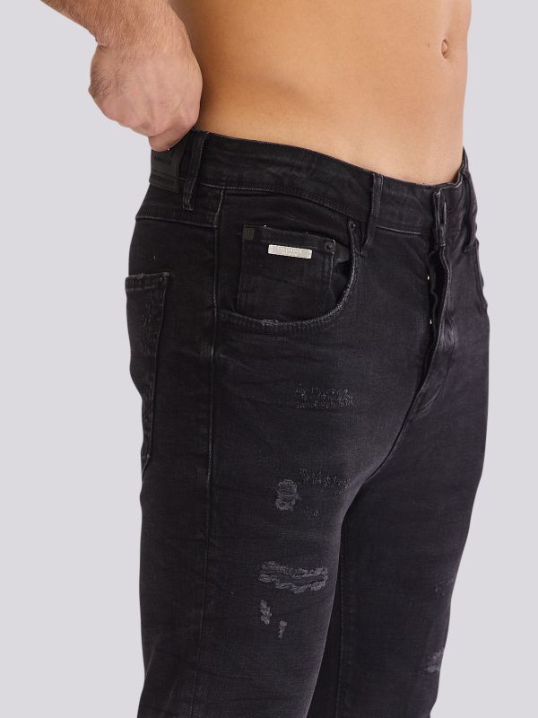 מכנסי ג?ינס BLK COLIN בגזרה מודרנית ובגוון שחור לגברים