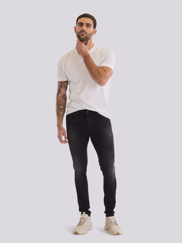 מכנסי ג?ינס SLIM MARTIN בגזרה צרה ומחטבת לגברים