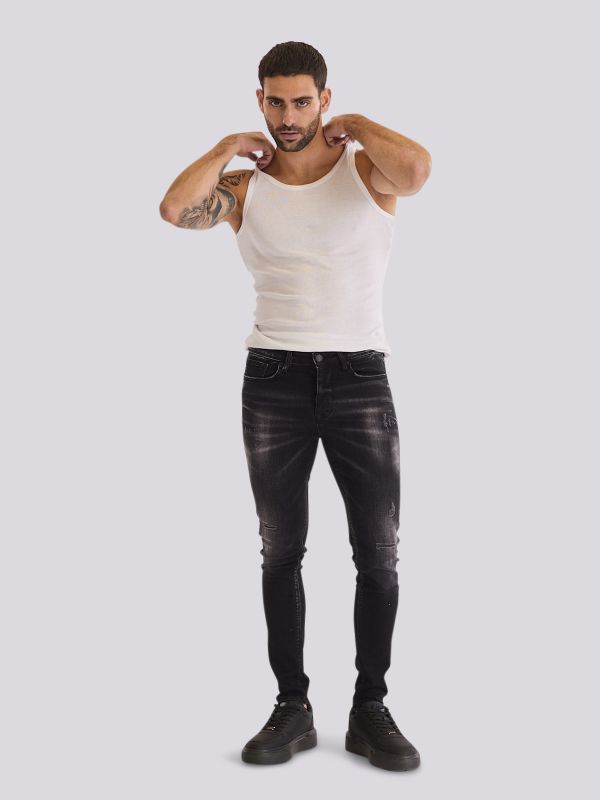 מכנסי ג?ינס SLIM MARTIN בגזרה צמודה ובמראה מודרני לגברים