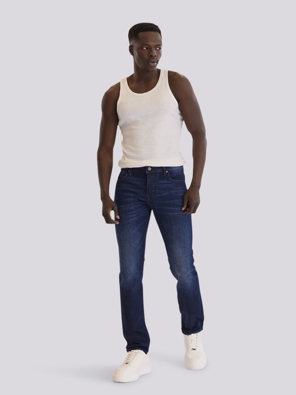 מכנסי ג?ינס ROOK בגזרה רגילה ונינוחה לגברים