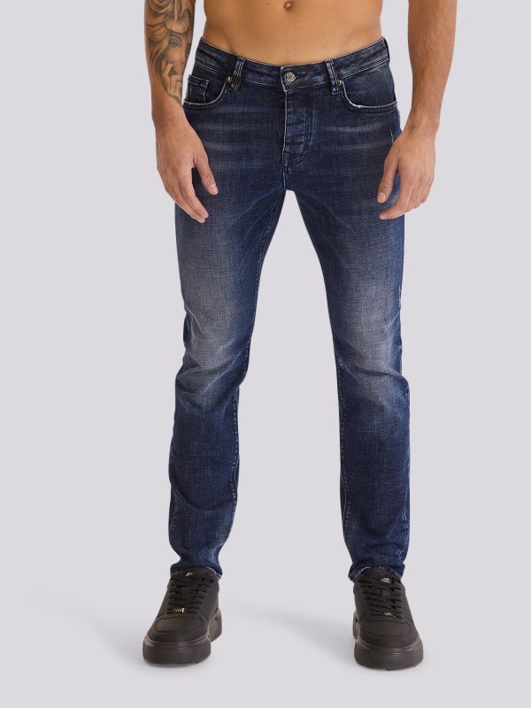 מכנסי ג?ינס SLIM MARTIN בגזרה צרה ומחטבת לגברים