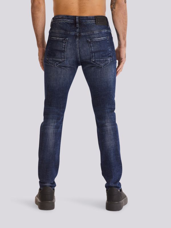 מכנסי ג?ינס SLIM MARTIN בגזרה צרה ומחטבת לגברים