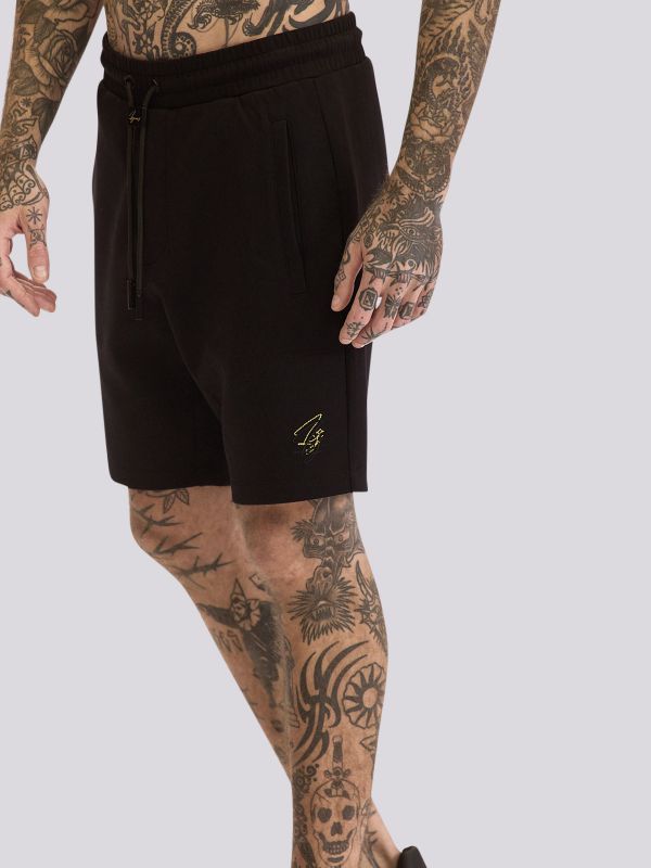 מכנסי ברמודה אינטרלוק בהדפס לגברים