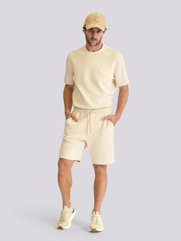 מכנסי ברמודה אינטרלוק בהדפס לגברים