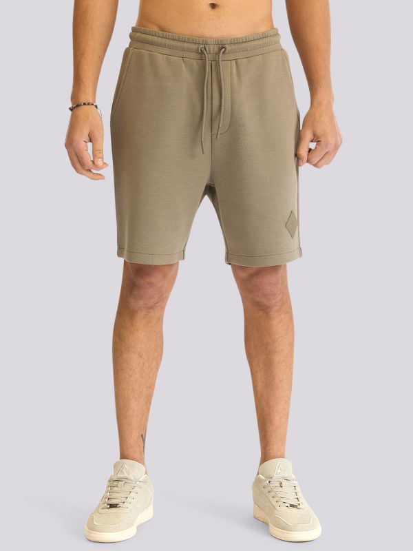 מכנסי ברמודה אינטרלוק בהדפס לגברים