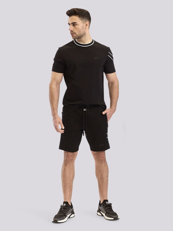 מכנסי ברמודה אינטרלוק בהדפס לגברים