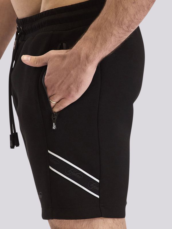 מכנסי ברמודה אינטרלוק בהדפס לגברים