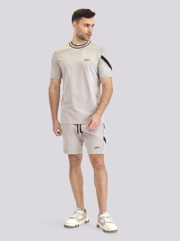 מכנסי ברמודה אינטרלוק בהדפס לגברים