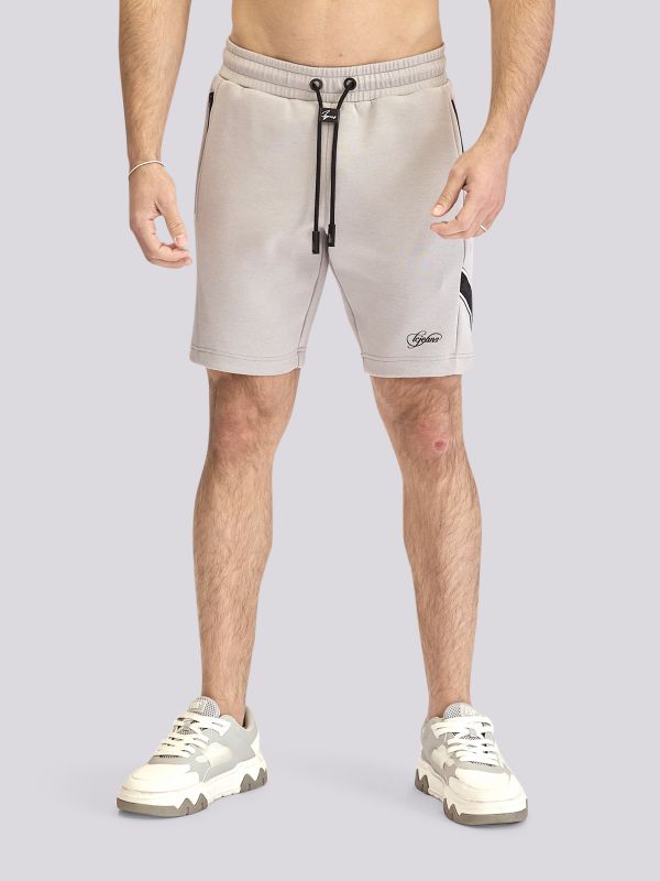 מכנסי ברמודה אינטרלוק בהדפס לגברים