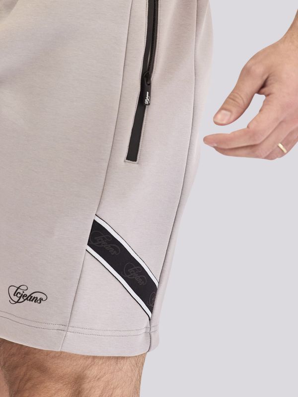 מכנסי ברמודה אינטרלוק בהדפס לגברים