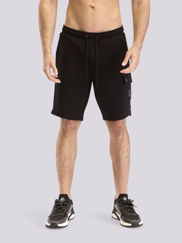 מכנסי ברמודה אינטרלוק בהדפס לגברים