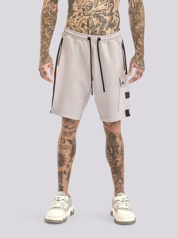 מכנסי ברמודה אינטרלוק בהדפס לגברים