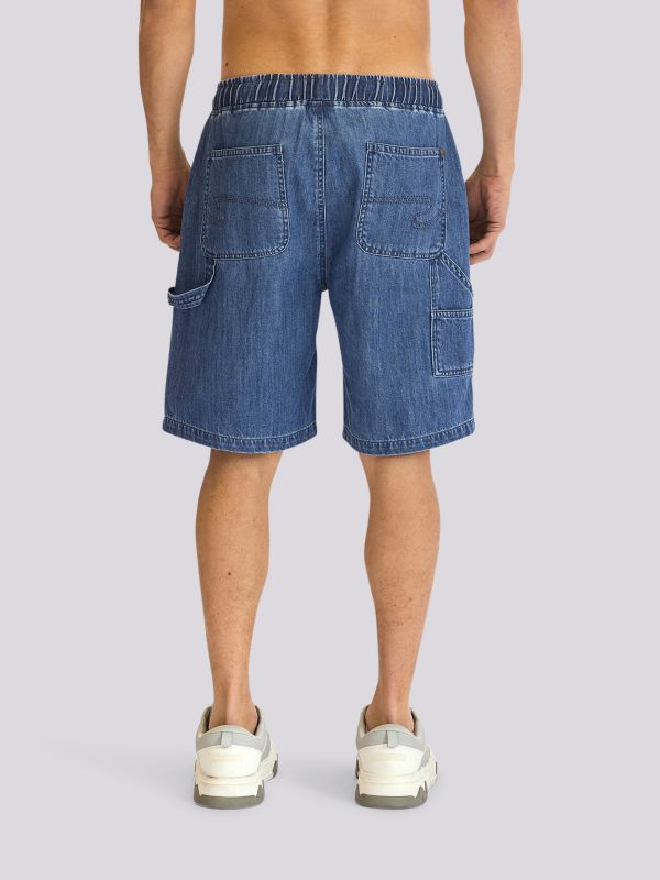 מכנסי ג’ינס קצרים עם שרוך