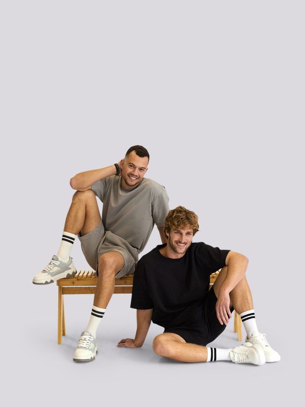 מכנסי ברמודה בטקסטורה