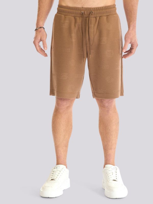 מכנסי ברמודה בהדפס מוטבע