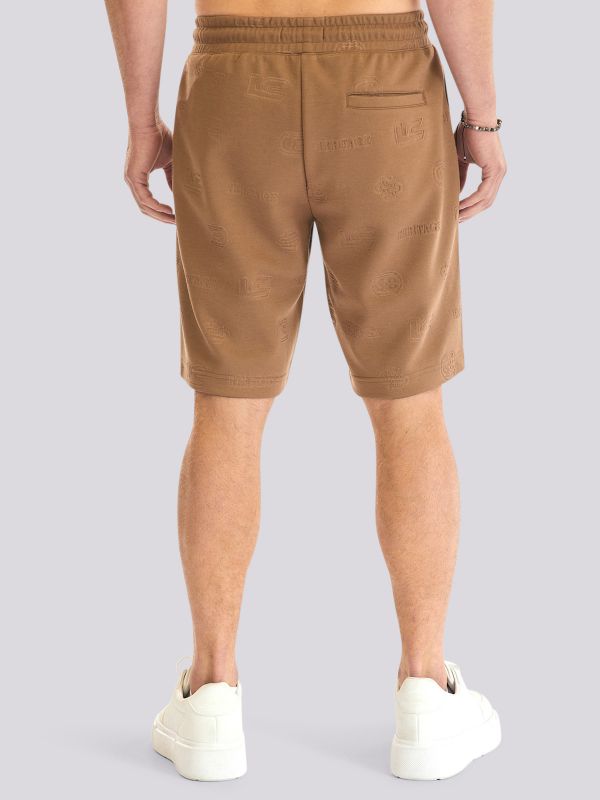 מכנסי ברמודה בהדפס מוטבע