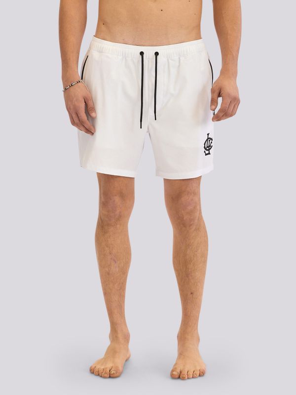 מכנסי ברמודה עם לוגו