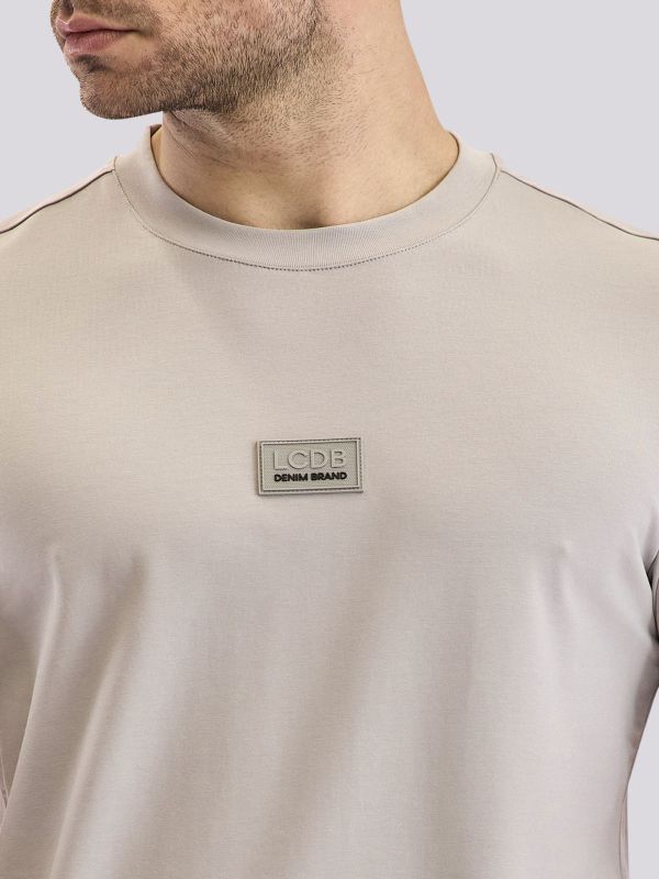 טי שירט עם הדפס דו צדדי לגברים