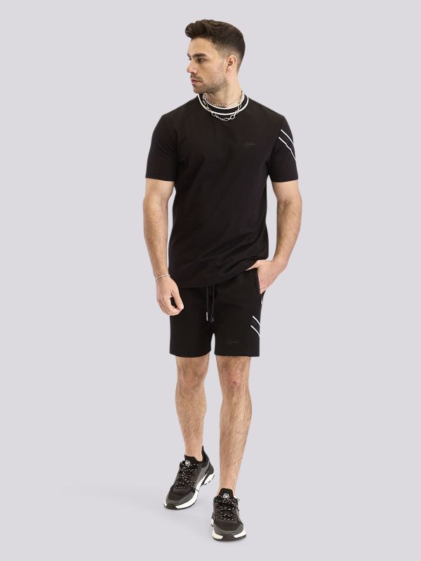 חולצת טי-שרט עם הדפס לוגו בולט לגברים