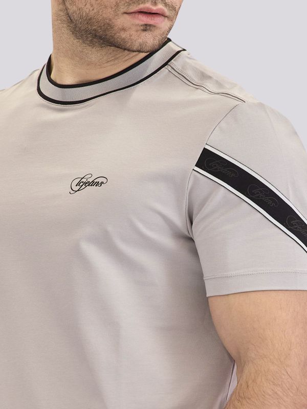 חולצת טי-שרט עם הדפס לוגו בולט לגברים