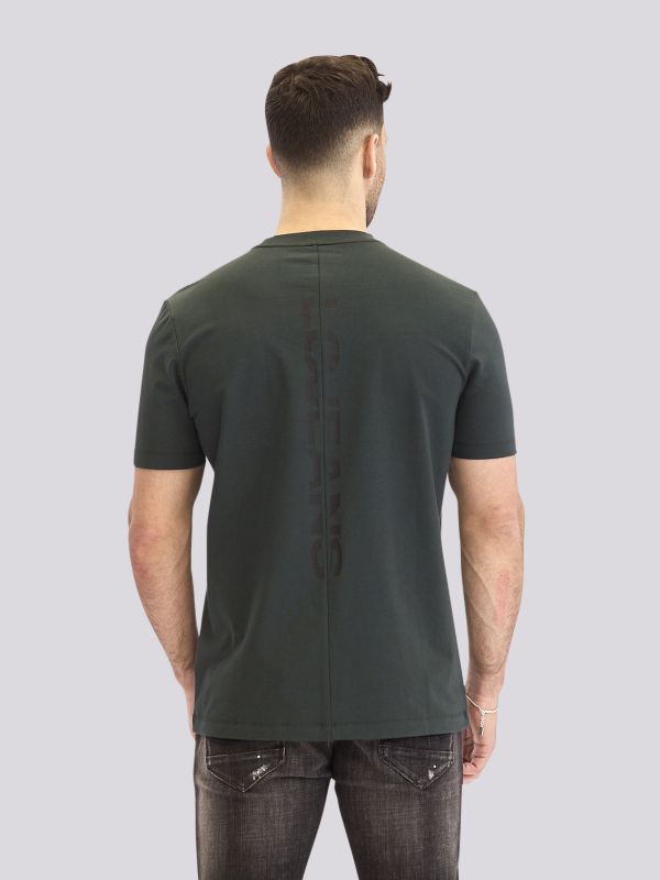 חולצת טי-שרט אוברסייז עם הדפס גרפי מודרני לגברים