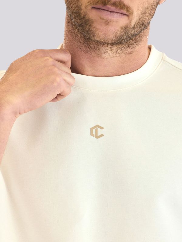 חולצת טי-שרט אוברסייז בסגנון רחב ונינוח לגברים