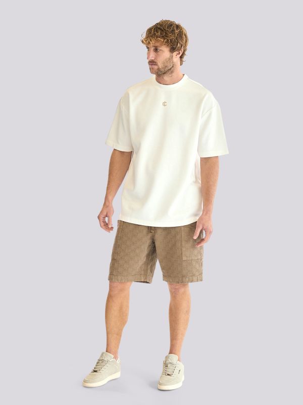 חולצת טי-שרט אוברסייז בסגנון רחב ונינוח לגברים