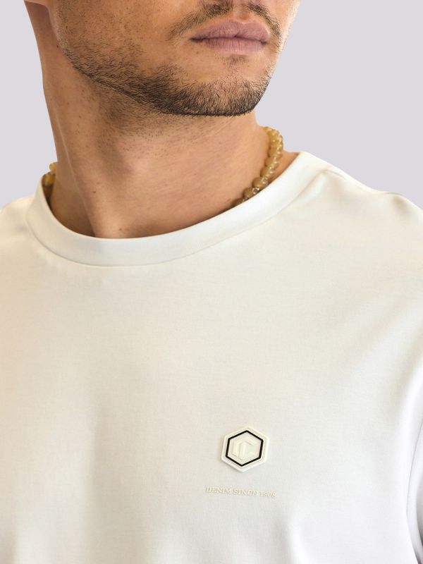 חולצת טי-שרט אוברסייז עם הדפסי טקסט ותמונה לגברים