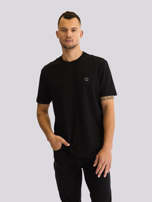 חולצת טי-שרט אוברסייז עם הדפסי טקסט ותמונה לגברים