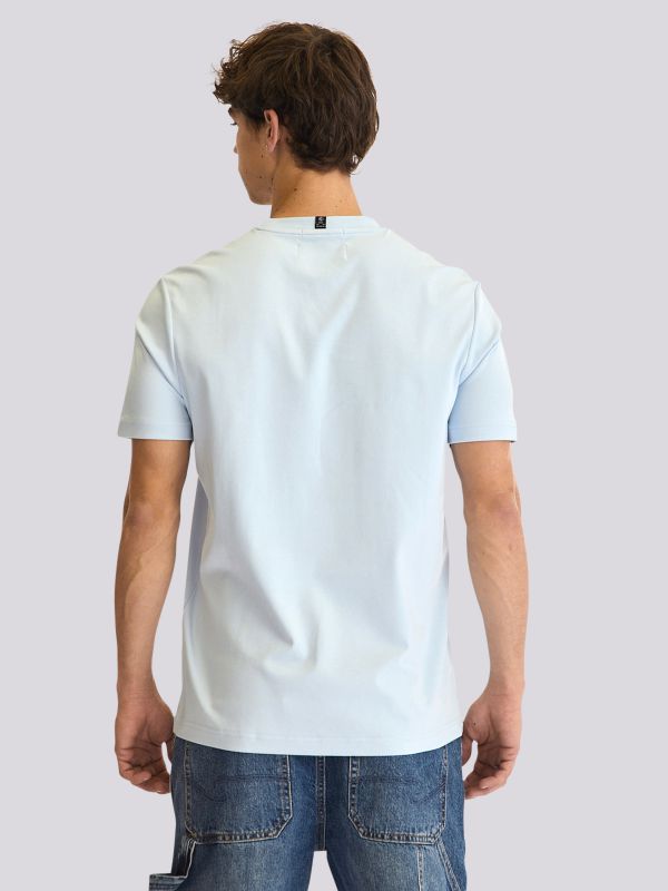 חולצת טי-שרט עם הדפס לוגו גרפי לגברים