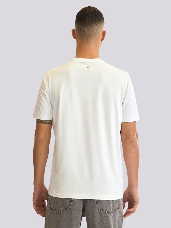 חולצת טי-שרט אוברסייז עם הדפס גדול בחזית לגברים