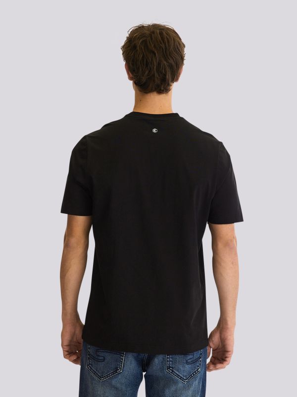 חולצת טי-שרט אוברסייז עם הדפס גדול בחזית לגברים