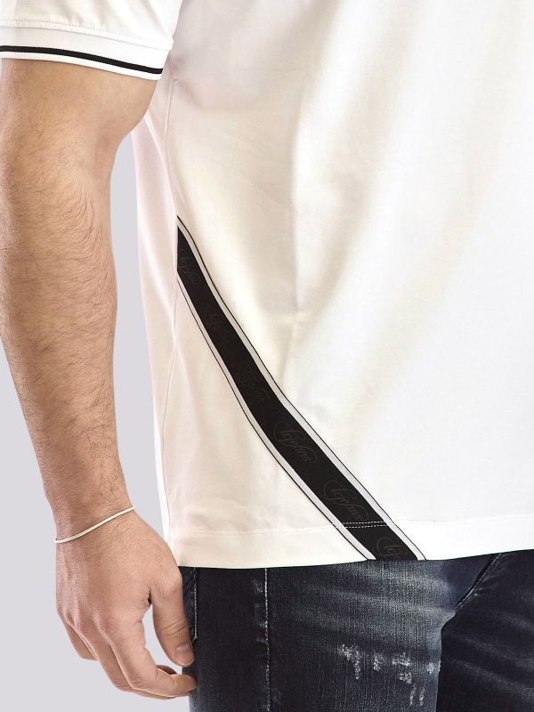 חולצת פולו אופנתית עם סגירת רוכסן לגברים