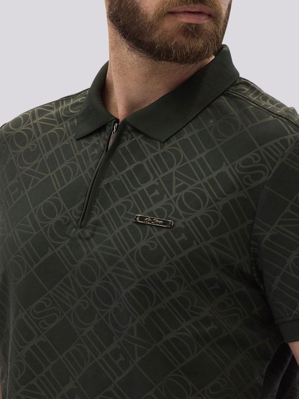 חולצת פולו בהדפס