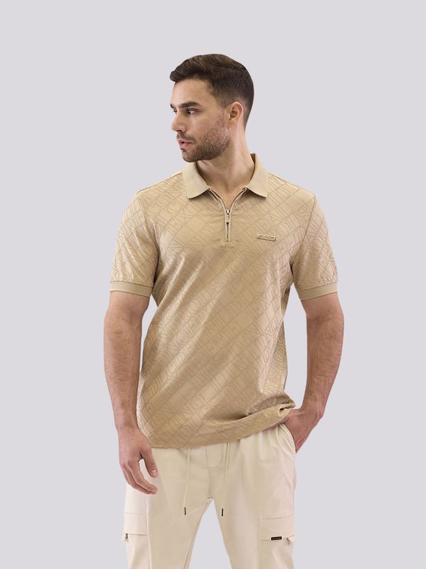 חולצת פולו בהדפס