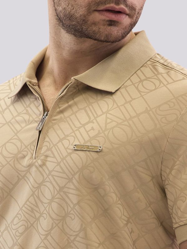 חולצת פולו בהדפס