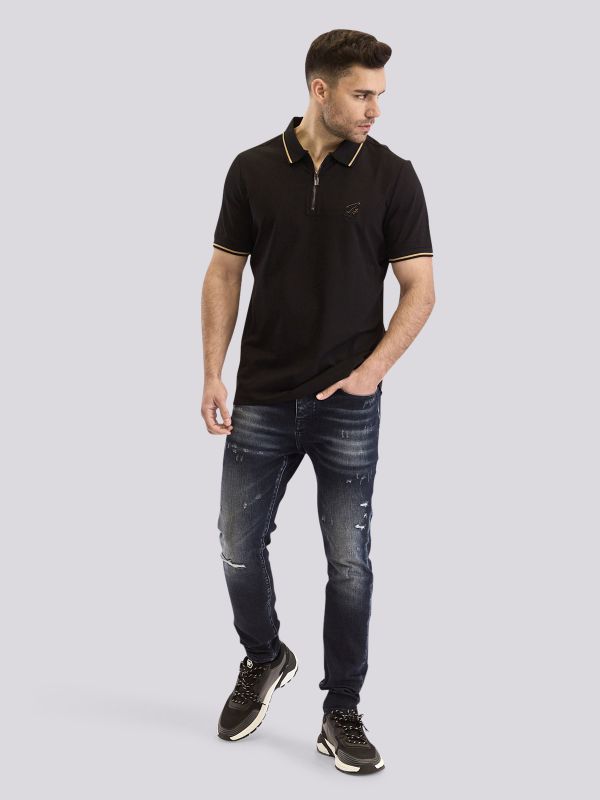 חולצת פולו עם רוכסן