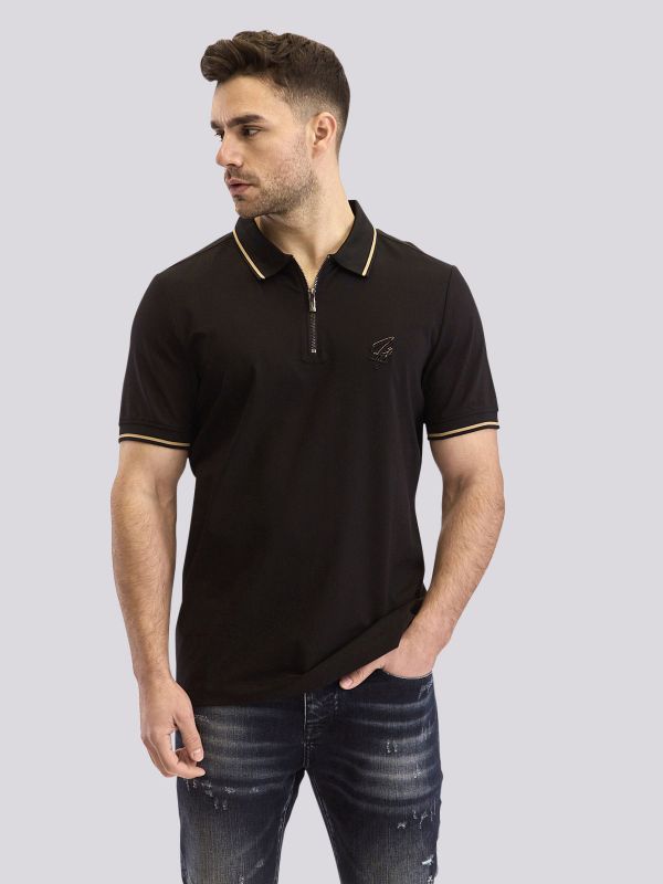 חולצת פולו עם רוכסן