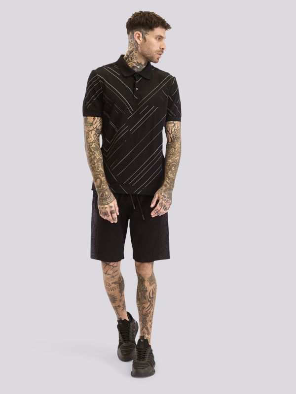 חולצת פולו עם הדפס