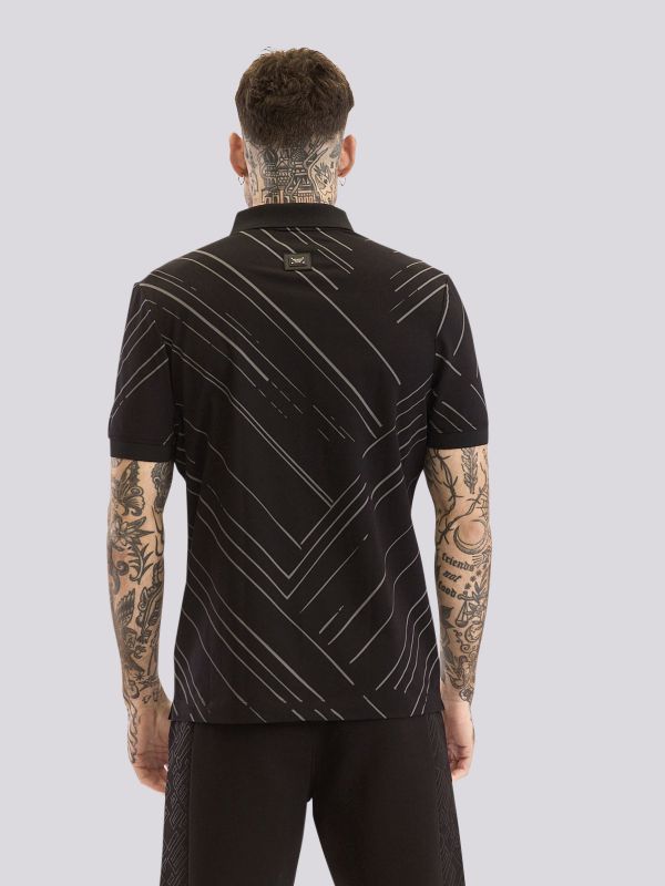 חולצת פולו עם הדפס