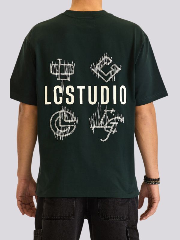 חולצת טישירט אוברסייז בהדפס