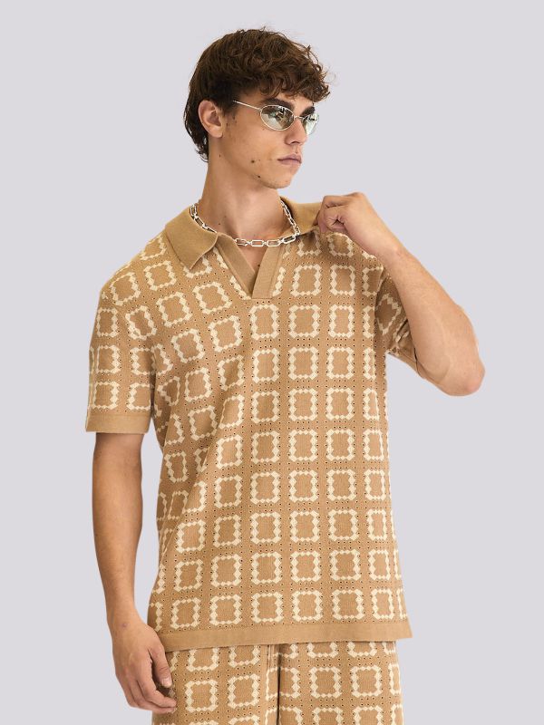 סט סרוג בהדפס