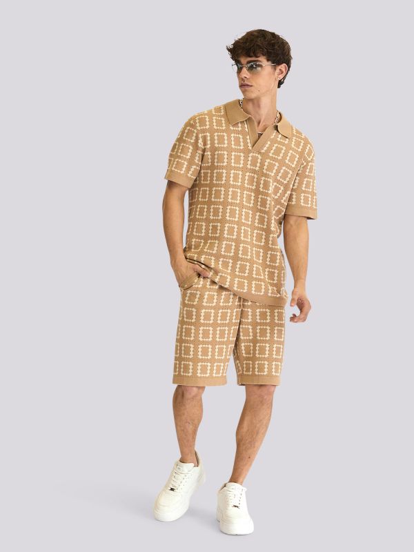 סט סרוג בהדפס